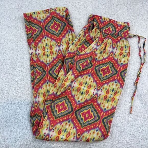 Alberto Makali Colorful Tribal Print Polyester Pants - Picture 2 of 6